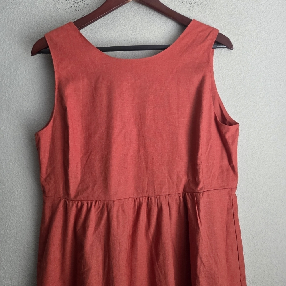 Sezane Celeste Dress in Rust size 40 NWT - Picture 6 of 11